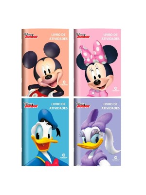 Livro Solapa Pop Com 4 Mini Livros De Atividades Disney Mickey