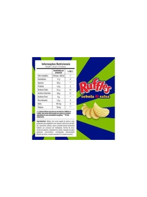 Salgadinho Batata Frita Ondulada Cebola e Salsa Ruffles 115g