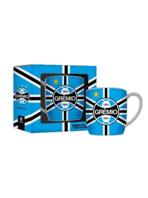 Caneca de Porcelana Urban 300ml Bandeira do Grêmio | Brasfoot Presentes