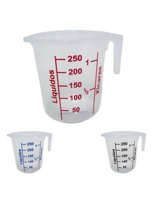 Jarra Plástica Graduada 250ml Para Receitas