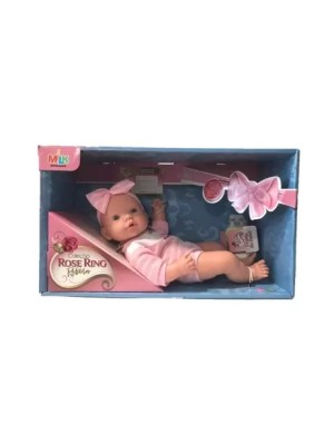 Boneca Coleção Rose Ring Reborn Boneca Realista Soft Brinquedo Infantil Educativo para Crianças e Colecionadores