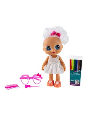 Boneca Brave Girls Artista 30cm com Canetinhas e Acessórios