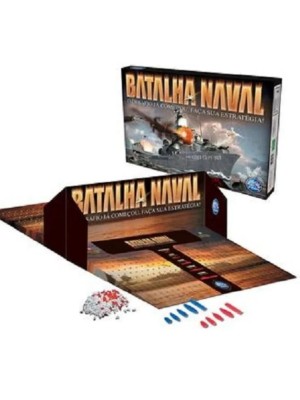 Jogo Batalha Naval Pais & Filhos Clássico de Estratégia e Raciocinio