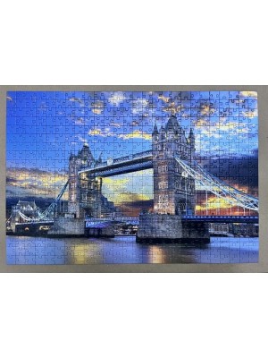 Quebra-Cabeça 500 Peças Londres Ponte do Tâmisa Pais & Filhos – Educativo e Divertido