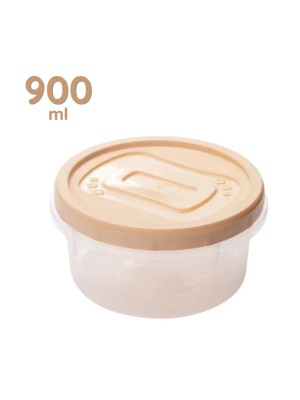 Pote Plástico Redondo Plasútil 900ml  Linha Clic Vedação
