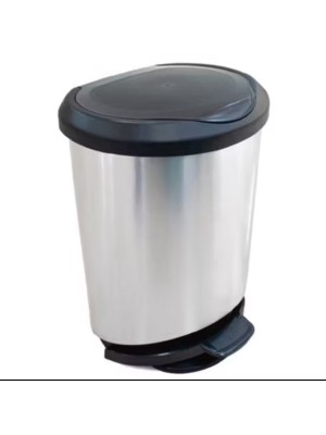 Lixeira 10L Inox com Pedal Prática e Moderna