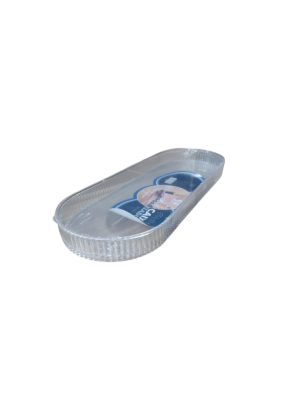 Bandeja Organizadora Acrílica Oval 30cm Transparente