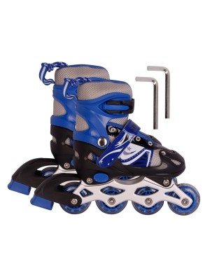 Patins In Line Feminino Esportivo Tam 31-34 Ajustável Brinquedo de Diversão e Lazer