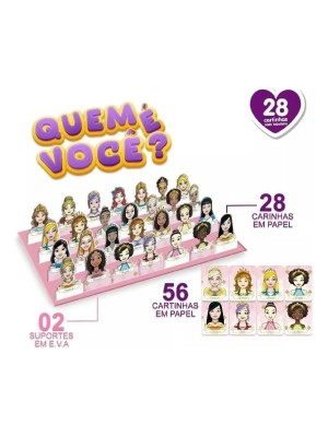 Jogo Educativo Quem é Você Princesas Pais & Filhos – Diversão e Raciocínio Lógico para Crianças
