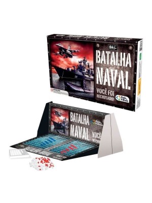 Jogo Batalha Naval Brinquedo Educativo Infantil Tabuleiro de Estratégia para 2 Jogadores com Peças Resistentes