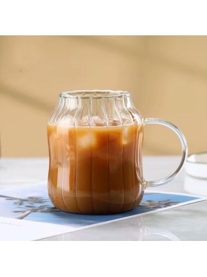 Caneca 420ml de Vidro com Canudo de Vidro – Elegante e Sustentável