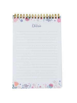 Bloco de Anotações 50 Folhas Floral 80g/m² Papel Resistente Elegante e Prático para Estudos Escritório Tarefas e Organização do Dia a Dia