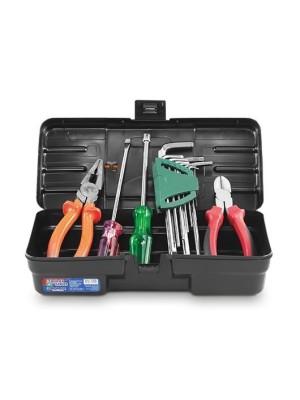 Maleta Combat 5060 Preta Plástica Resistente para Ferramentas, Documentos e Acessórios – Compacta, Durável e Fácil de Transportar