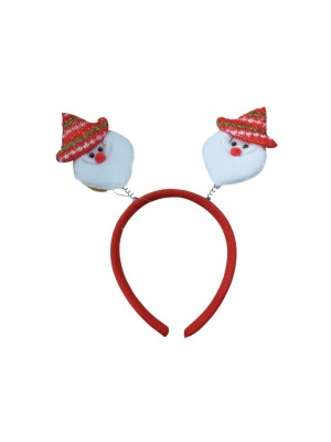 Acessório Natalino Tiara com Molas Papai Noel 24x17cm para Crianças e Adultos