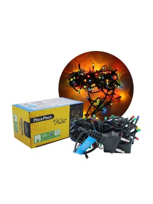 Pisca Pisca Micro Lâmpadas Colorido 100L 4,15M 127V Fartex Natal