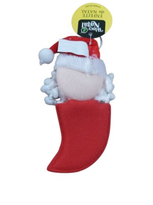 Boneco Natalino 13cm em Poliéster Wincy – Enfeite para Árvore de Natal