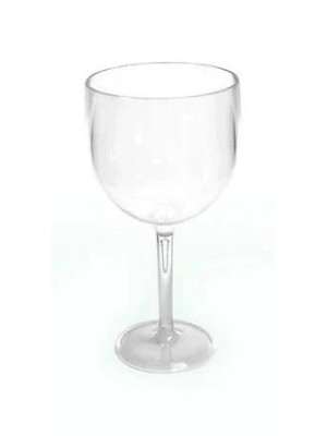 Taça Gin Acrílico Cristal 580ml Plastifesta Transparente – Copo Elegante e Resistente para Festas e Eventos