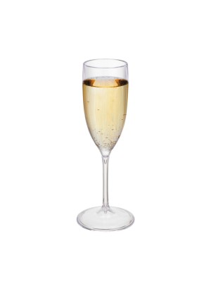 Taça Champanhe Glamour Poliestireno Cristal 20cm – Transparente, Elegante e Resistente