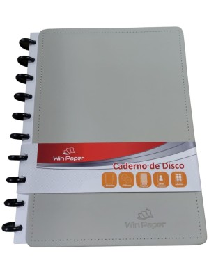 Caderno de Disco Color 10 Discos 80 Folhas 4 Divisórias A5 Refilável Pautado Escolar Escritório