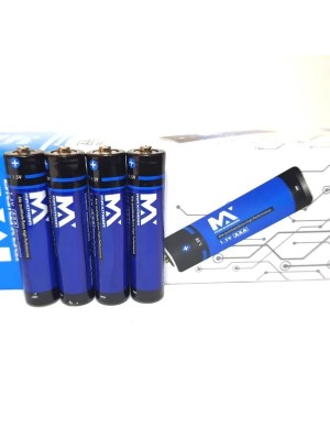 Pilha AAA Comum Maxmídia Cartela C/4 Unidades – Pilhas Palito 1,5V Zinco-Carvão Econômicas para Controles, Brinquedos e Eletrônicos
