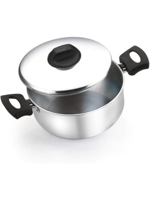 Cacarola Polida N16 27x17,5x7cm Alumínio Brilhante com Tampa – Alta Durabilidade e Distribuição de Calor Uniforme