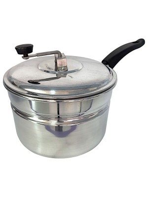 Pipoqueira N°20 Polida 3,75 Litros Alumínio Brilhante Alubril