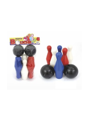 Bolichinho Pequeno — Jogo de Boliche Infantil com 6 Pinos Coloridos e Bola Plástica