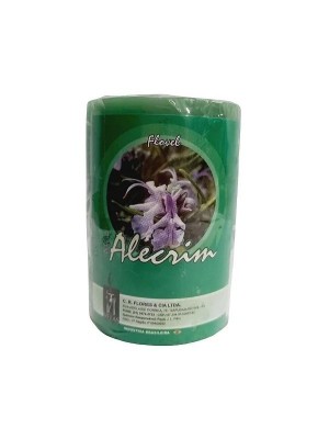 Vela Cilíndrica Perfumada Alecrim 125g 5x7cm – Aroma Refrescante, Longa Duração e Decoração para Ambientes