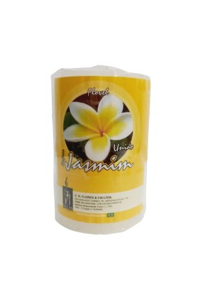 Vela Cilíndrica Perfumada Jasmim 125g 5x7cm – Aroma Floral Suave, Longa Duração e Decoração Aconchegante