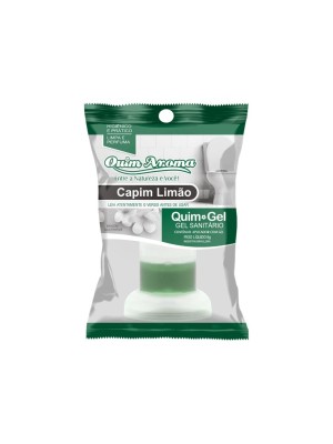 Gel Sanitário Capim Limão 6g Quim Aroma – Aplicador Higiênico que Limpa, Perfuma e Mantém o Vaso Sanitário Cheiroso com Aroma Refrescante