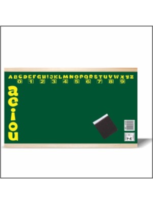 Lousa Verde Infantil Quadro Negro Giz MDF 25x39cm