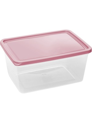 Organizador Retangular Slim 1,5L com Tampa – Pote Plástico Transparente, Ideal para Geladeira, Despensa, Freezer e Organização de Itens Domésticos
