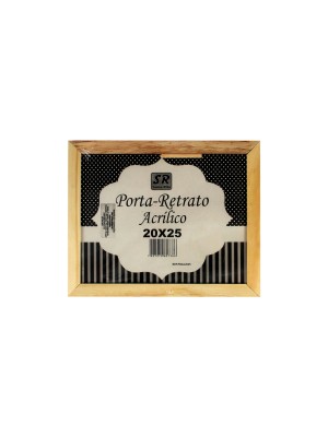 Porta Retrato De Pinus 10x15cm Acetato