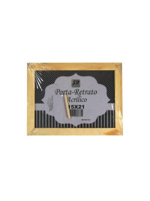 Porta Retrato De Pinus 15x21cm Acetato