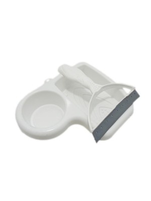 PORTA DETERGENTE E RODINHO BRANCO UN.