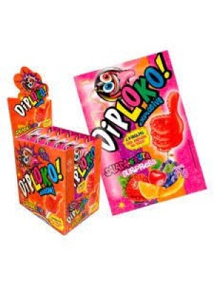 PIRULITO DIP LOKO 165G CX C/15 UNDS BOOOM SALADA DE FRUTA