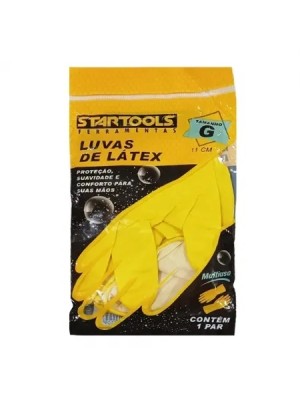 LUVA LATEX AMARELA GD UN.