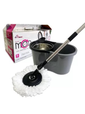 MOP DE PLASTICO 9 LITROS C/CENTRIFUGA INOX E 2 REFIS UN. INGA