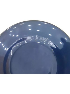 PRATO RASO PORCELANA AZUL GLOSSY 26CM UN.