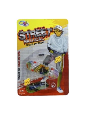 Skate De Dedo Infantil Profissional Mini Fingerboard Metal Com Lixa Conjunto Brinquedo 