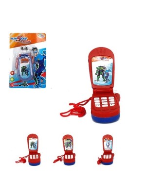 Celular Infatil De Brinquedo HeroPhone Dos Heróis Com Som E Luz