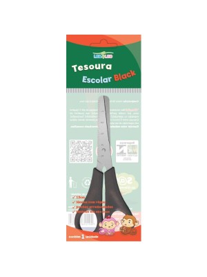 TESOURA ESCOLAR BLACK UND.