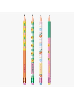 LAPIS GRAFITE HB RESINA JARDIM RED C/ BORR UN.